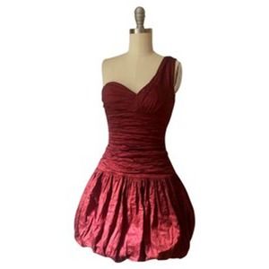 ruche metallic formal dress